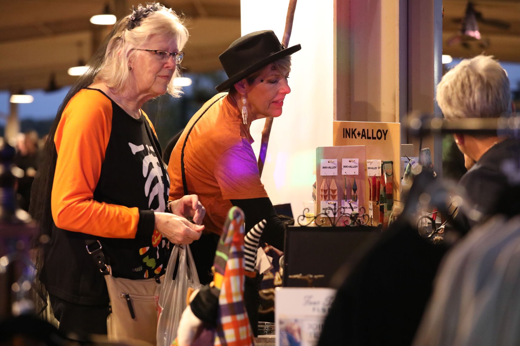 Lori Sehrt and Cathy Daniels browse
